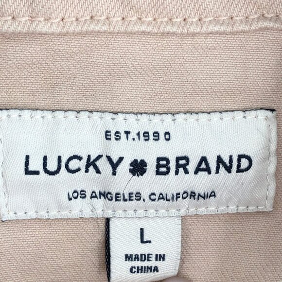 Lucky Brand Beige Jean Jacket | Versatile for Any Season - Picture 3 of 6